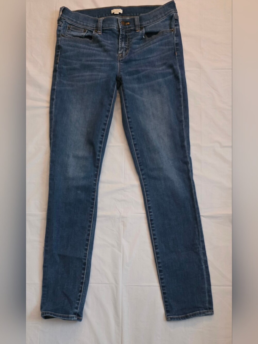 J. Crew Skinny Jeans in Dark Blue Wash